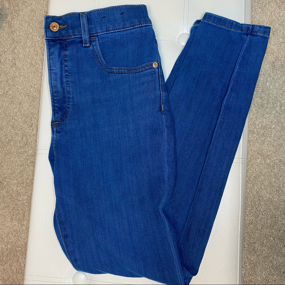 Express high waisted denim perfect skinny jeans